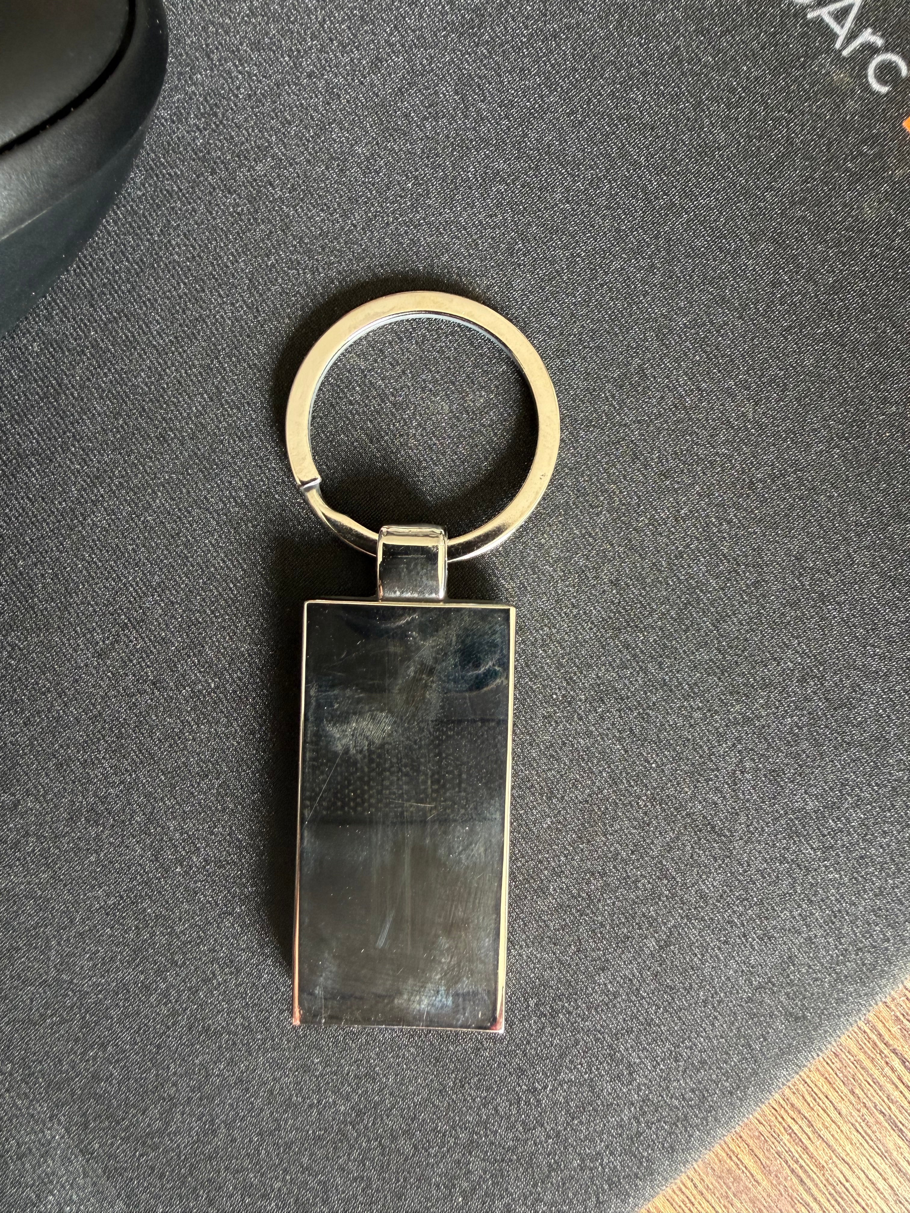 Custom Engraved Wood Keychain | Personalized Metal Wood Keyring | Logo Gift