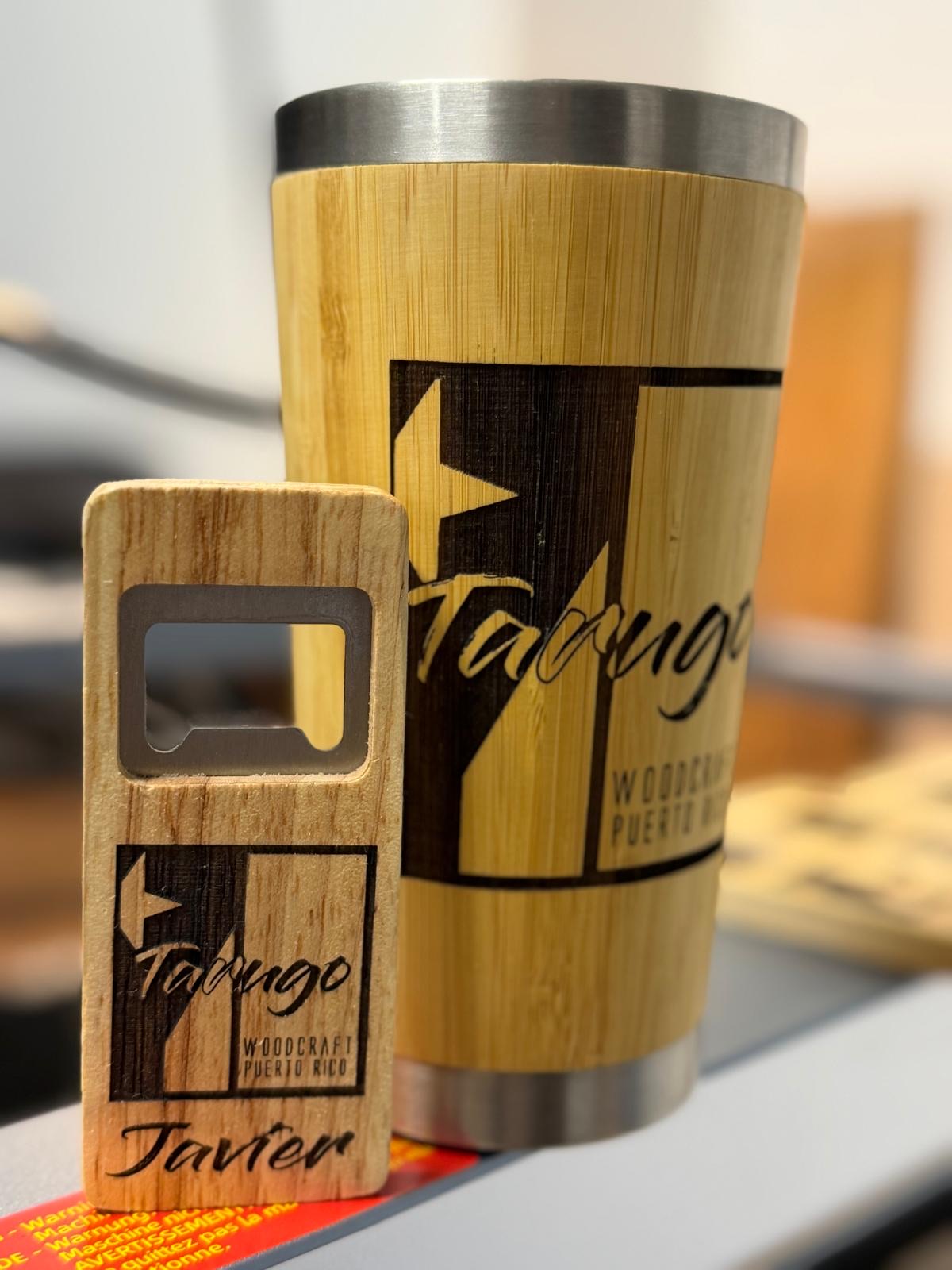 Personalized Wood Bottle Opener Gift | Custom Engraved Name Beer Opener